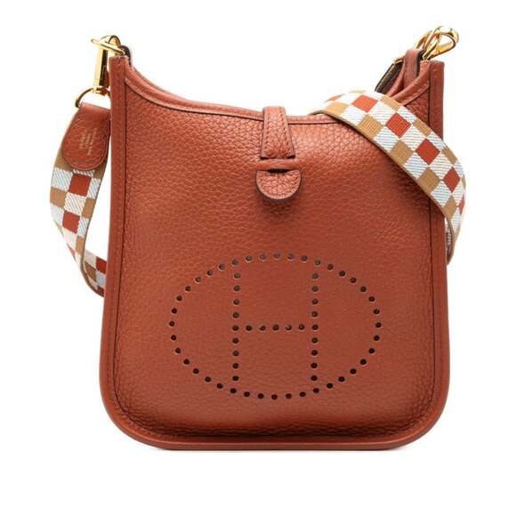 HERMES Handbags - Hermes Evelyne Amazon TPM Maxi Cadreille Shoulder Bag Cuivre Brown Taurillon ...